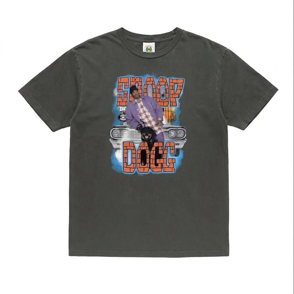 Men’s Cross Colours x Snoop Dogg Cali Sunset Graphic Tee in Charcoal Size L